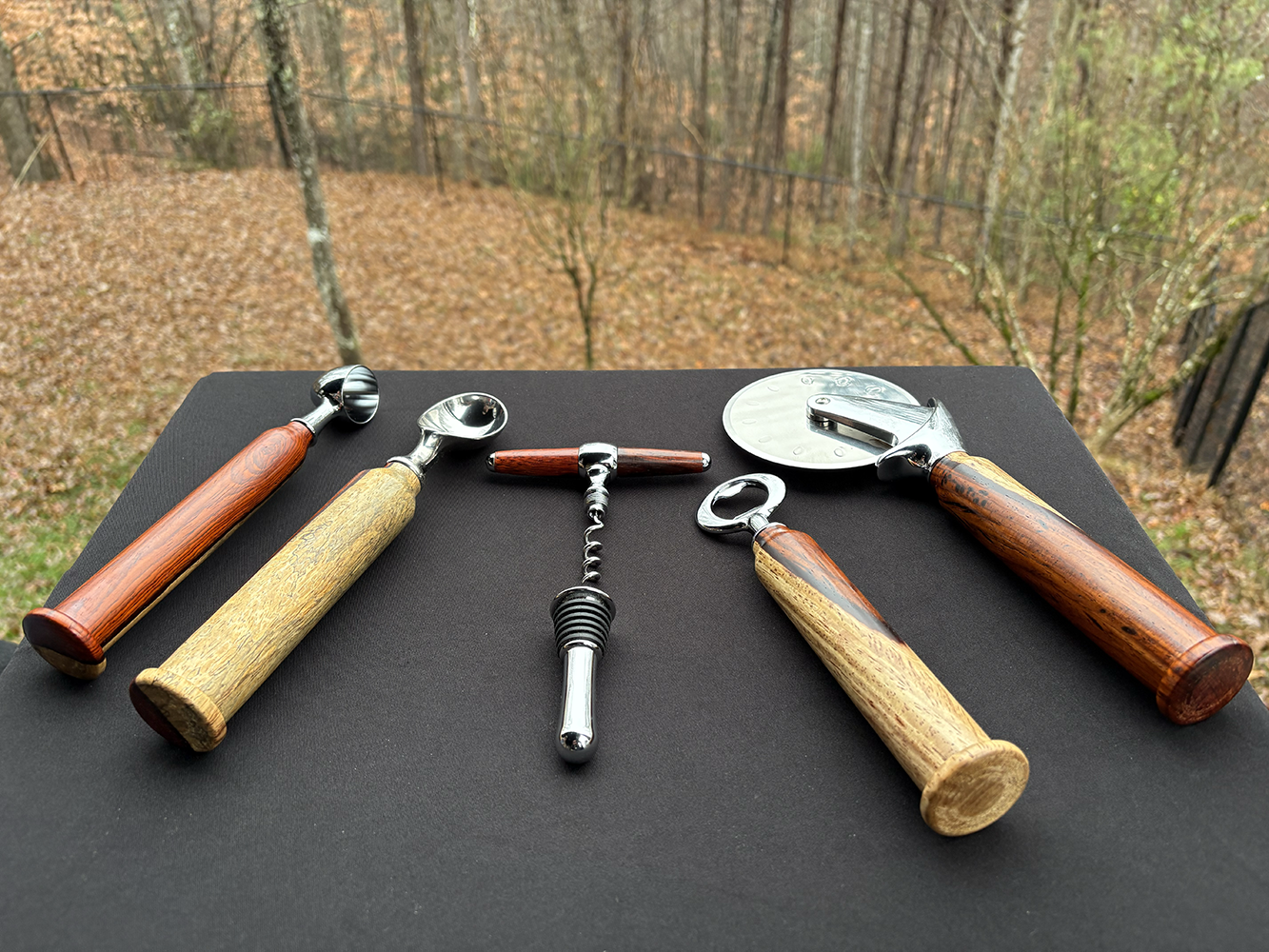 Cocobolo Wood Utensil Set